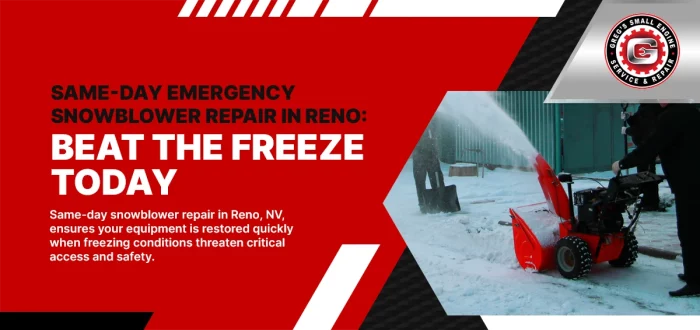 same-day snowblower repair in Reno, NV